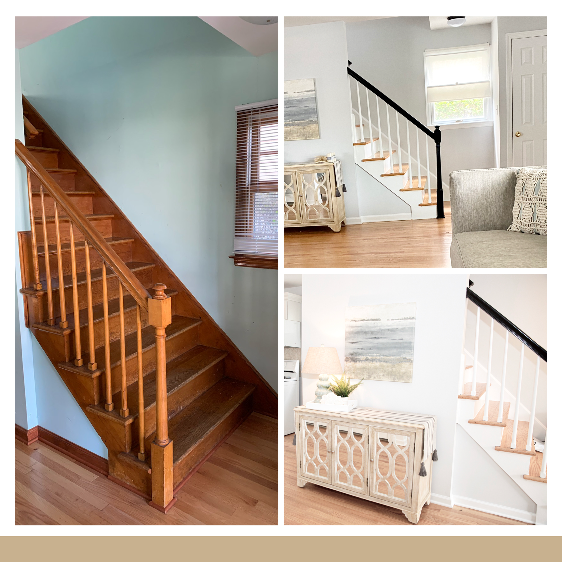 Before and after Staircase